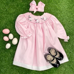 Easter Lamb Dress in long sleeves