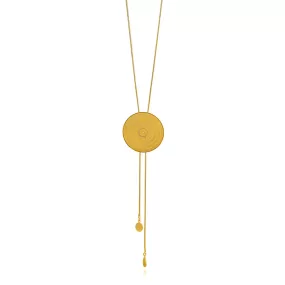 FIONA GOLD BOLO LONG NECKLACE FILIGREE