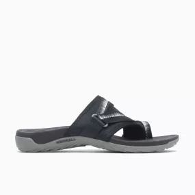 'Merrell' Women's Terran 3 Cush Post Sandal - Black (Wide)