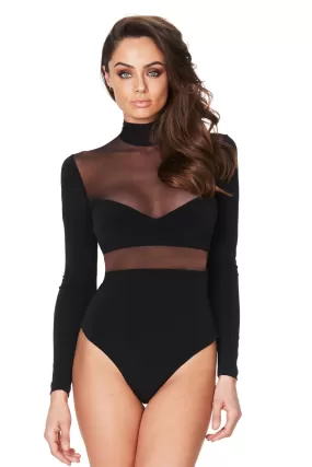 Nookie Hypnotise Mesh Bodysuit - Black