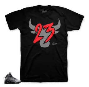 Retro 10 Shadow Shirt - Bull 23 - Black