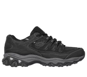 'Skechers' Men's After Burn-Memory Fit - Black / Charcoal (Extra Wide)